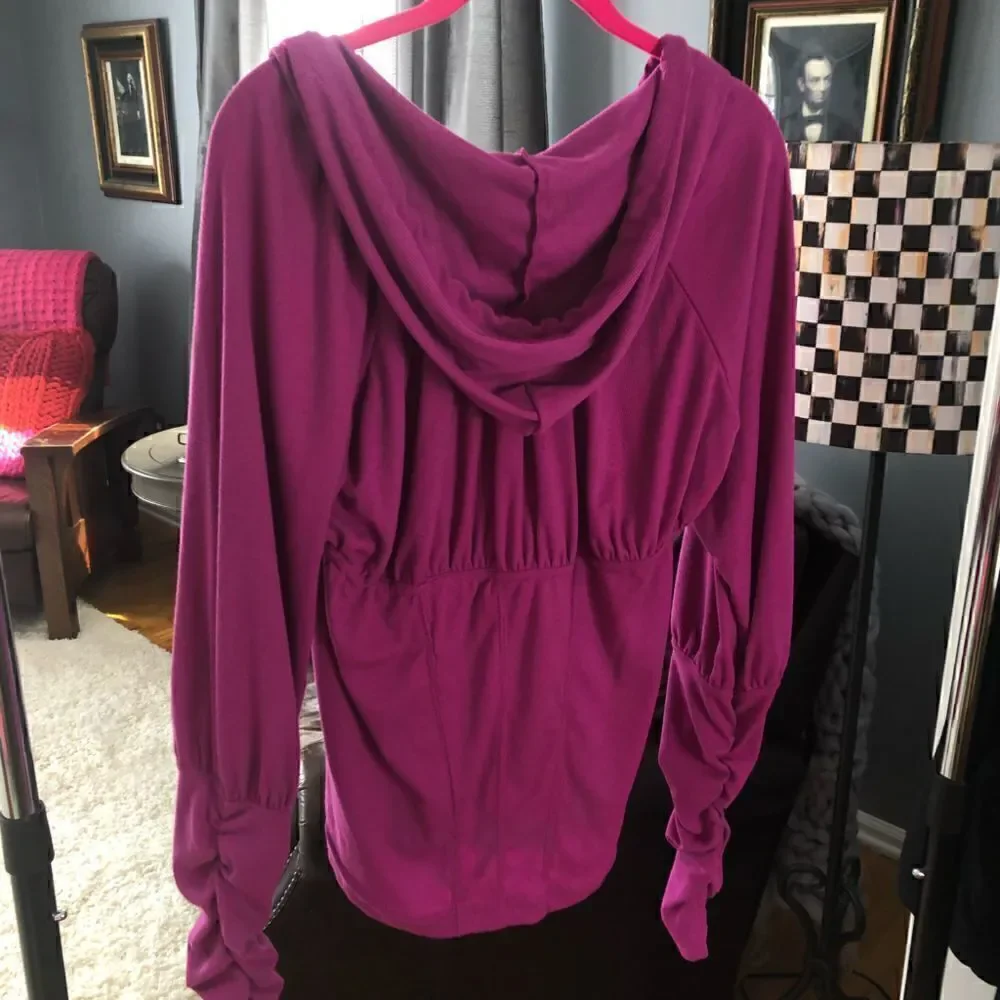 NWOT Free People Look Within Layer In Magenta Disco
